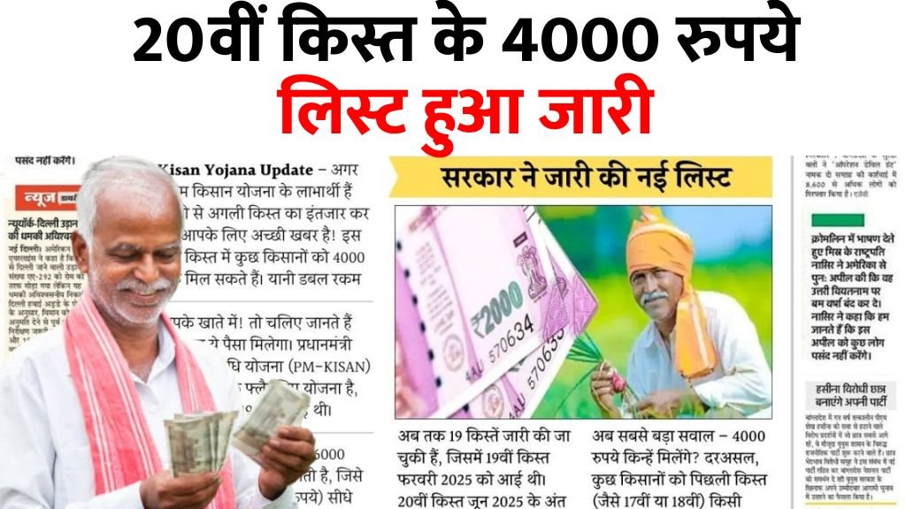 PM Kisan 20वीं किस्त